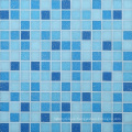 Material de construcción Azulejos de mosaico Mosaico de cristal azul para piscina